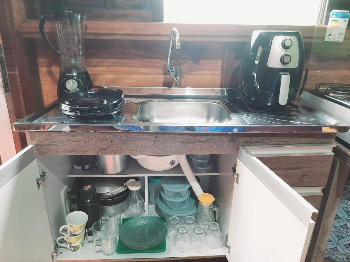 827 Chale Pe Na Areia, Completo Na Praia Do Estaleiro Em Ubatuba - 1 Dormitorio, 1 Banheiro, 1 Vaga De Garagem Kültér fotó